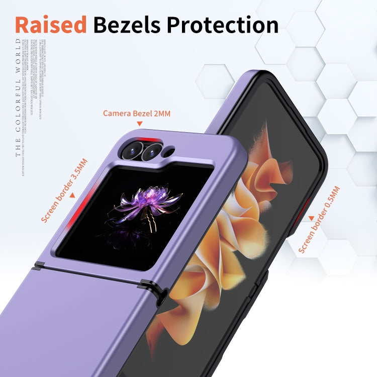 For Samsung Galaxy Z Flip7 FE / Flip6 Flat Skin Feel TPU+PC Shockproof Phone Case
