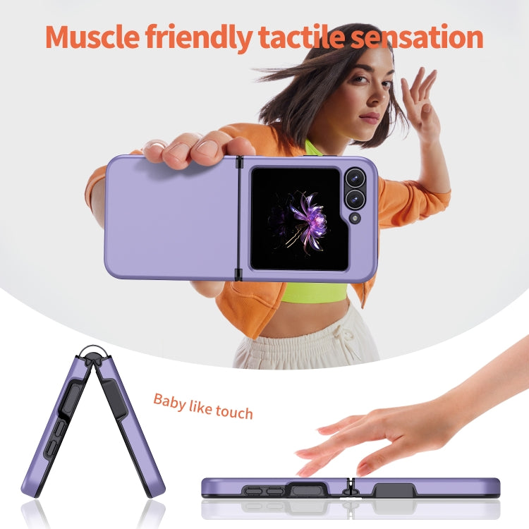 For Samsung Galaxy Z Flip7 FE / Flip6 Flat Skin Feel TPU+PC Shockproof Phone Case