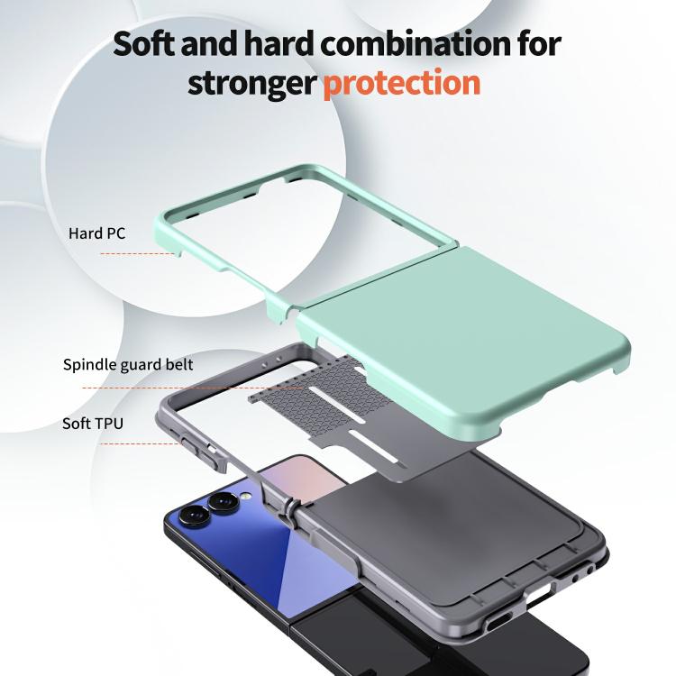 For Samsung Galaxy Z Flip7 5G Flat Skin Feel TPU+PC Shockproof Phone Case