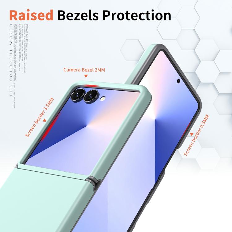 For Samsung Galaxy Z Flip7 5G Flat Skin Feel TPU+PC Shockproof Phone Case