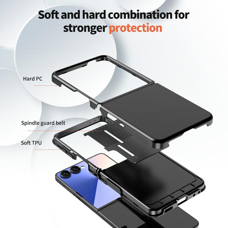 For Samsung Galaxy Z Flip7 5G Flat Skin Feel TPU+PC Shockproof Phone Case