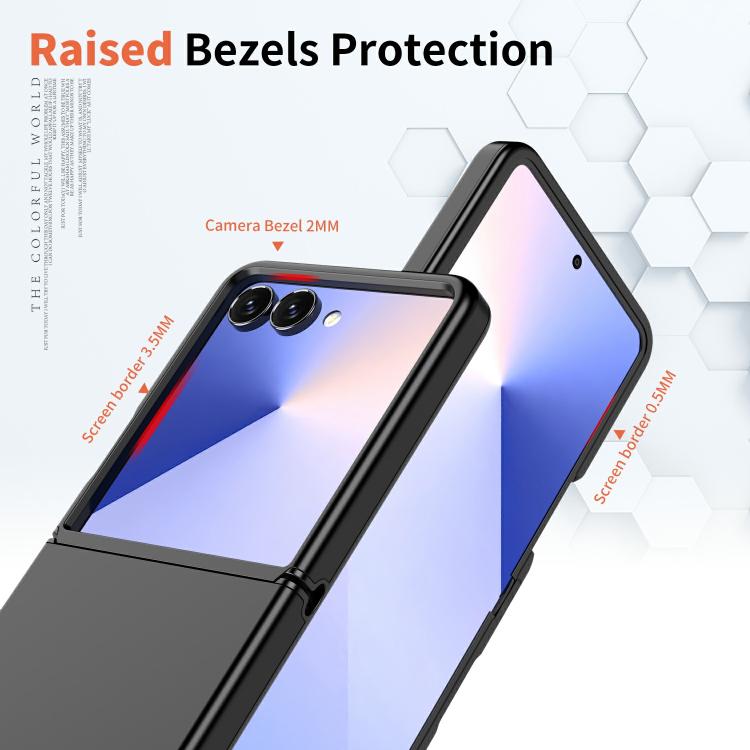 For Samsung Galaxy Z Flip7 5G Flat Skin Feel TPU+PC Shockproof Phone Case