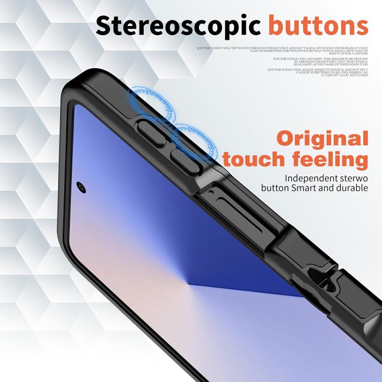 For Samsung Galaxy Z Flip7 5G Flat Skin Feel TPU+PC Shockproof Phone Case