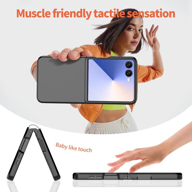 For Samsung Galaxy Z Flip7 5G Flat Skin Feel TPU+PC Shockproof Phone Case