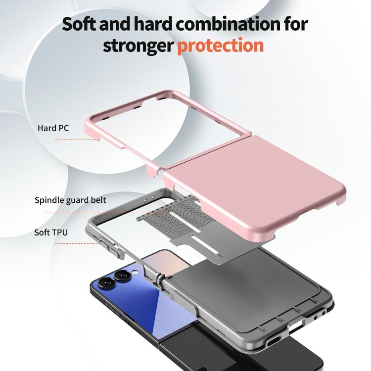 For Samsung Galaxy Z Flip7 5G Flat Skin Feel TPU+PC Shockproof Phone Case