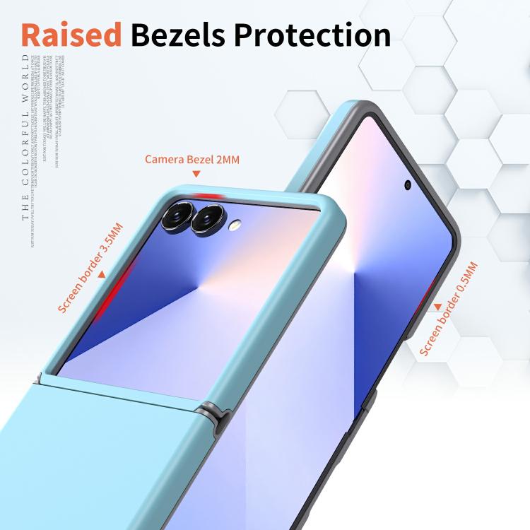 For Samsung Galaxy Z Flip7 5G Flat Skin Feel TPU+PC Shockproof Phone Case
