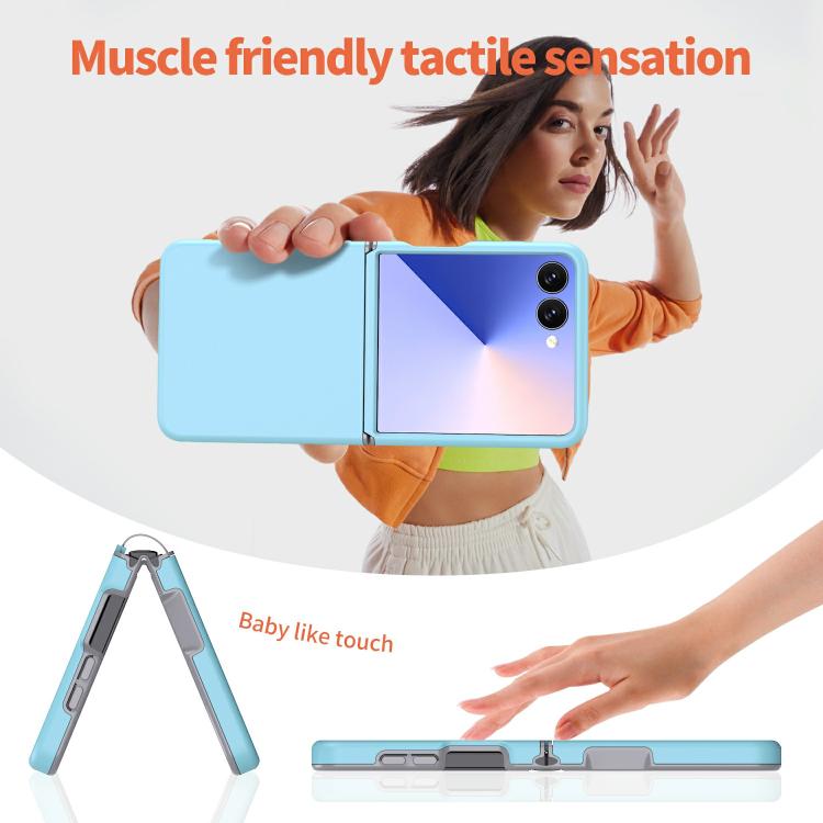 For Samsung Galaxy Z Flip7 5G Flat Skin Feel TPU+PC Shockproof Phone Case