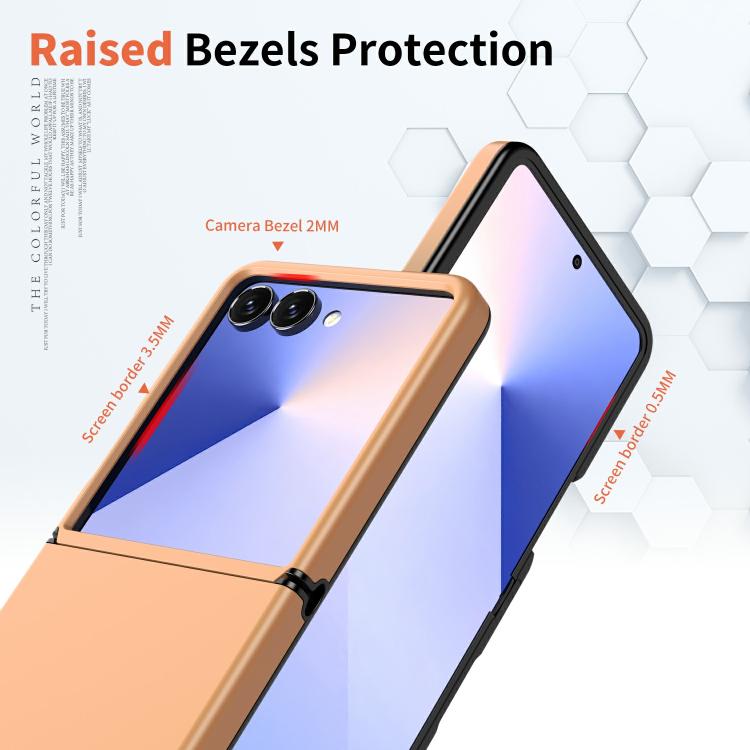 For Samsung Galaxy Z Flip7 5G Flat Skin Feel TPU+PC Shockproof Phone Case