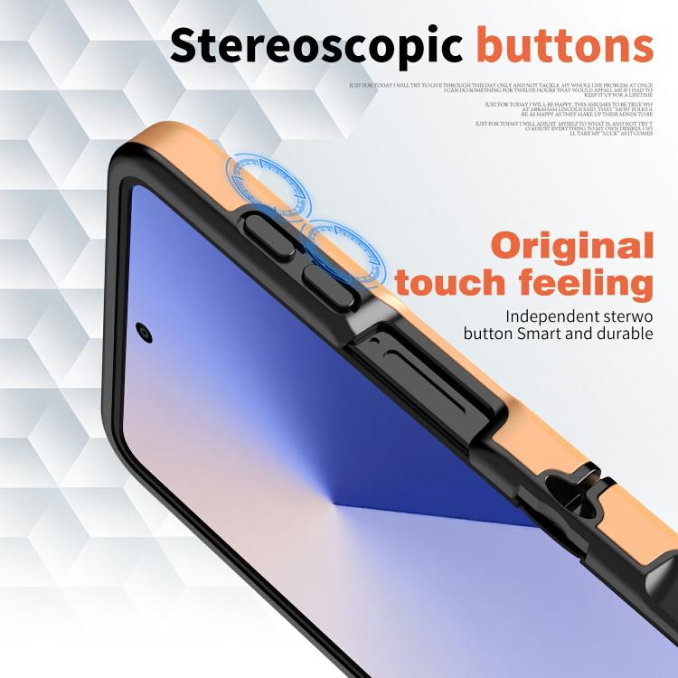 For Samsung Galaxy Z Flip7 5G Flat Skin Feel TPU+PC Shockproof Phone Case