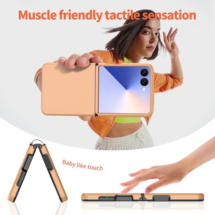 For Samsung Galaxy Z Flip7 5G Flat Skin Feel TPU+PC Shockproof Phone Case