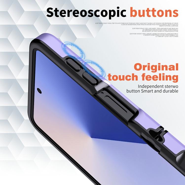 For Samsung Galaxy Z Flip7 5G Flat Skin Feel TPU+PC Shockproof Phone Case