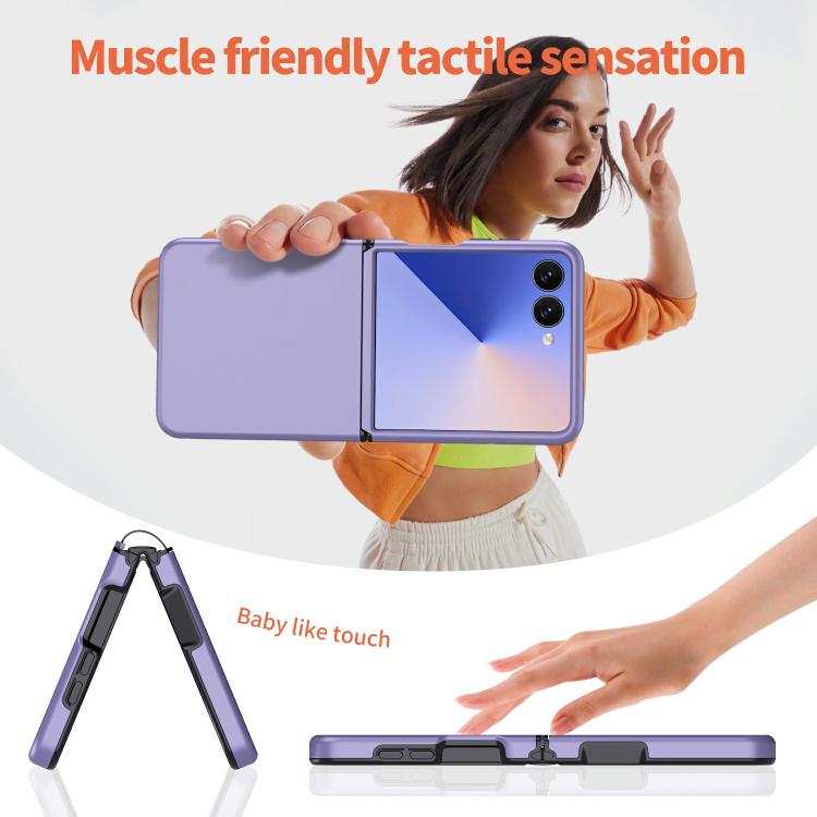 For Samsung Galaxy Z Flip7 5G Flat Skin Feel TPU+PC Shockproof Phone Case