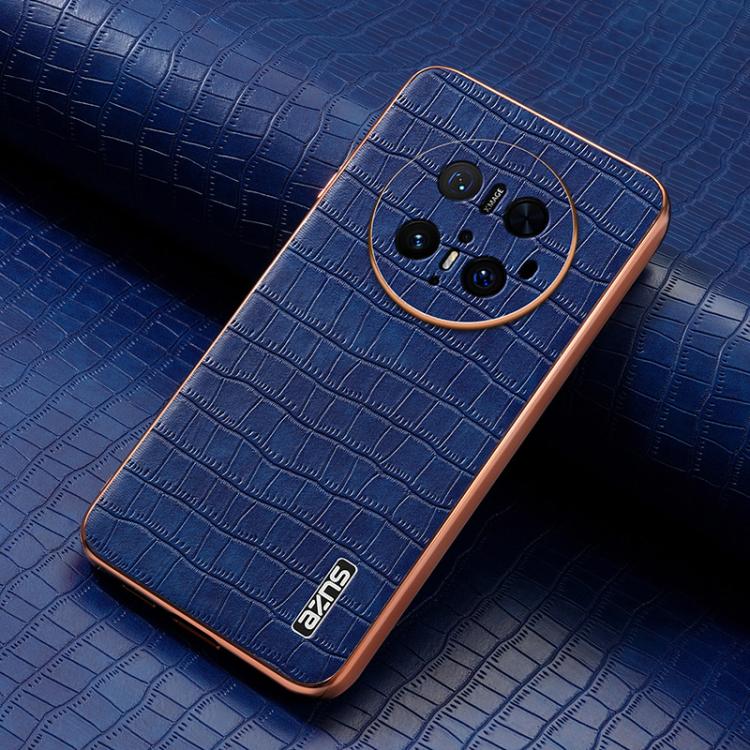 For Huawei Mate 70 Pro / 70 Pro+ AZNS Electroplated Frame Crocodile Texture Full Coverage Phone Case