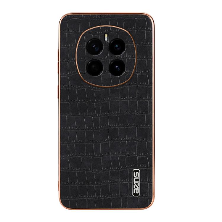 For Honor Magic7 AZNS Electroplated Frame Crocodile Texture Full Coverage Phone Case