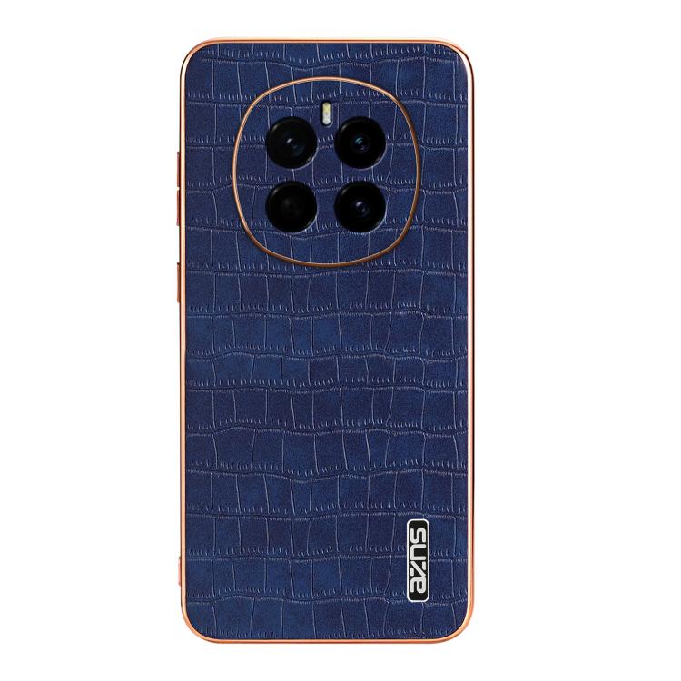 For Honor Magic7 AZNS Electroplated Frame Crocodile Texture Full Coverage Phone Case