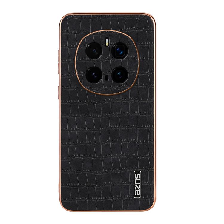 For Honor Magic7 Pro AZNS Electroplated Frame Crocodile Texture Full Coverage Phone Case