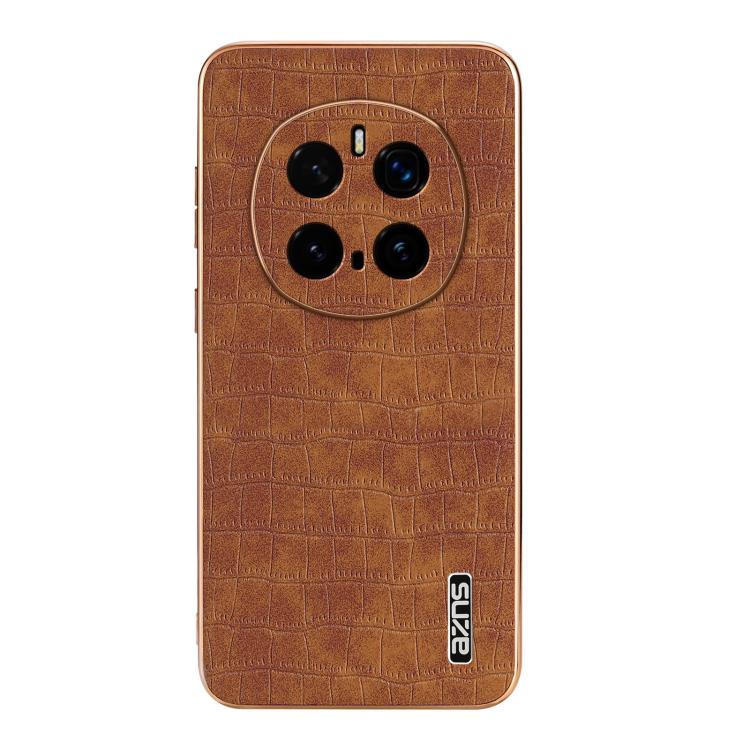 For Honor Magic7 Pro AZNS Electroplated Frame Crocodile Texture Full Coverage Phone Case