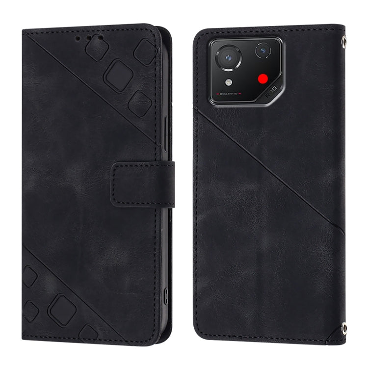 For Asus ROG Phone 8 Skin Feel Embossed Leather Phone Case