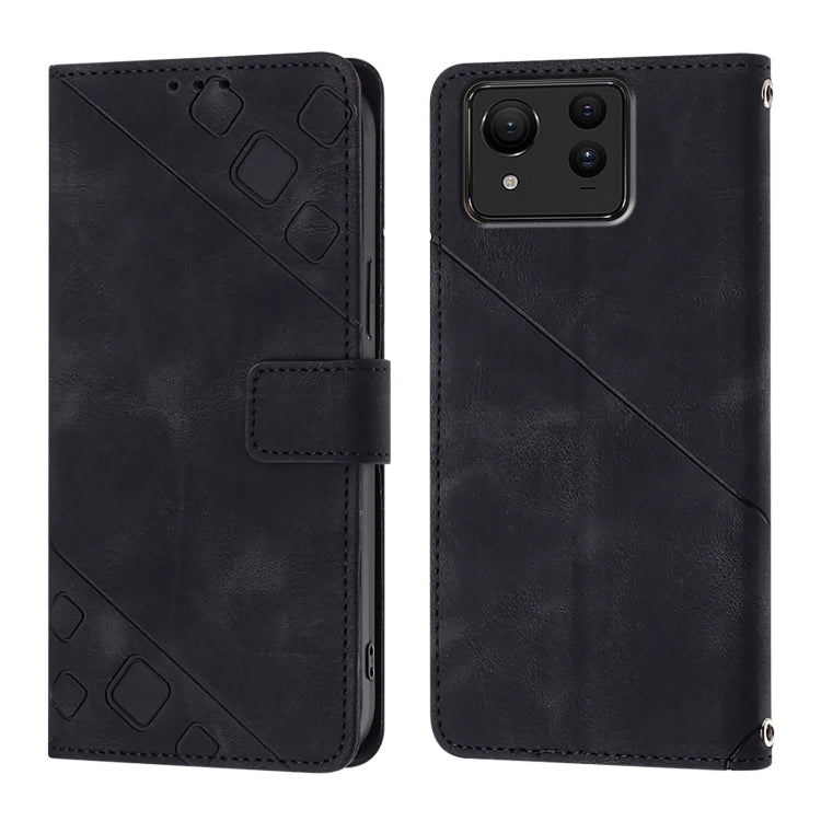 For Asus Zenfone 11 Ultra Skin Feel Embossed Leather Phone Case