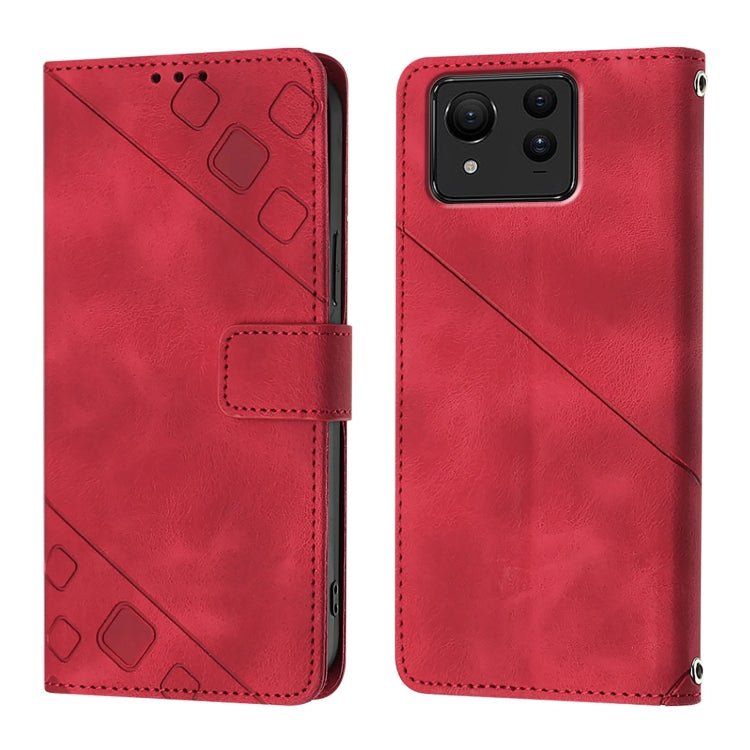For Asus Zenfone 11 Ultra Skin Feel Embossed Leather Phone Case