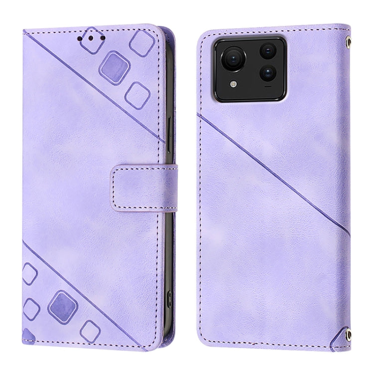 For Asus Zenfone 11 Ultra Skin Feel Embossed Leather Phone Case