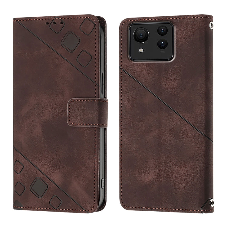 For Asus Zenfone 11 Ultra Skin Feel Embossed Leather Phone Case