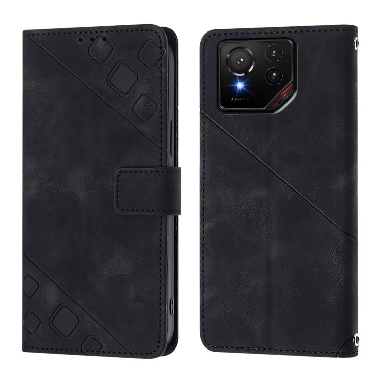 For Asus ROG Phone 9 / 9 Pro Skin Feel Embossed Leather Phone Case