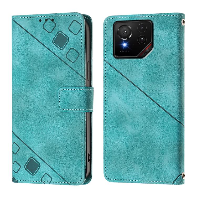 For Asus ROG Phone 9 / 9 Pro Skin Feel Embossed Leather Phone Case