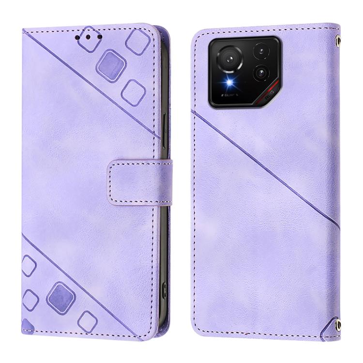 For Asus ROG Phone 9 / 9 Pro Skin Feel Embossed Leather Phone Case