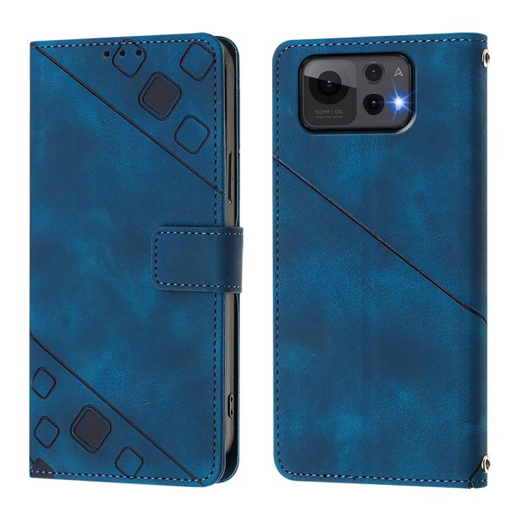 For Asus Zenfone 12 Ultra Skin Feel Embossed Leather Phone Case