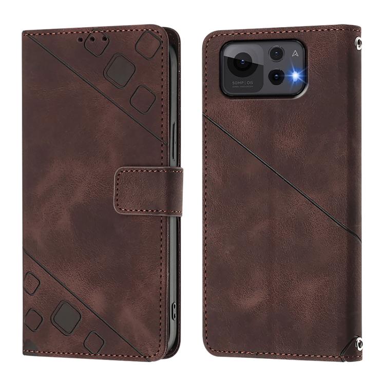 For Asus Zenfone 12 Ultra Skin Feel Embossed Leather Phone Case