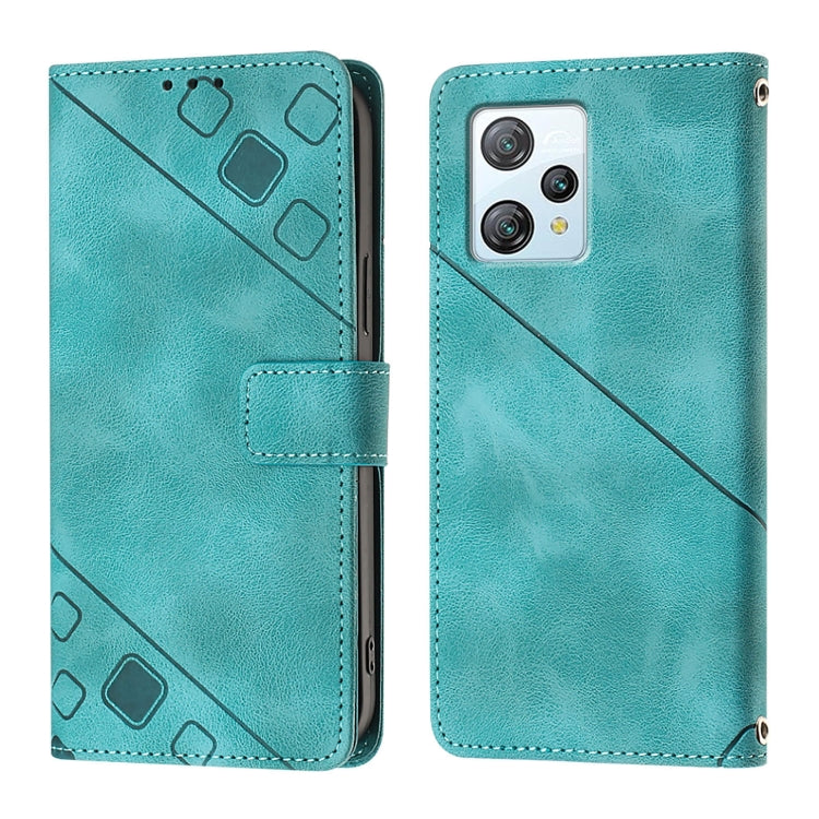 For Blackview A53 Skin Feel Embossed Leather Phone Case