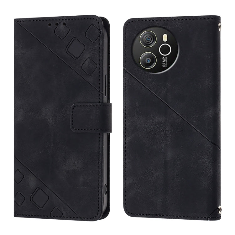 For Blackview Shark 8 Skin Feel Embossed Leather Phone Case