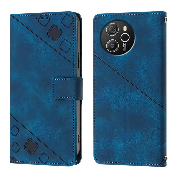 For Blackview Shark 8 Skin Feel Embossed Leather Phone Case