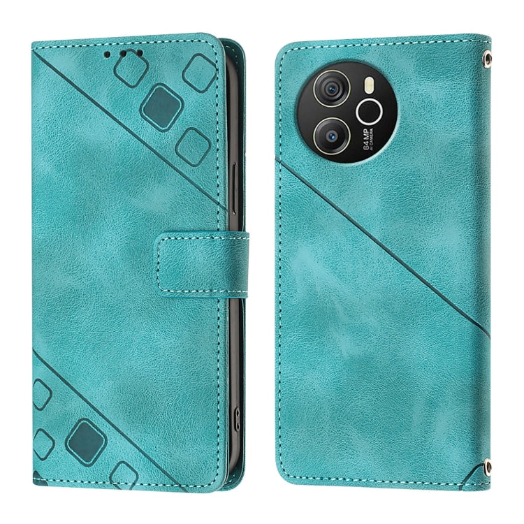 For Blackview Shark 8 Skin Feel Embossed Leather Phone Case