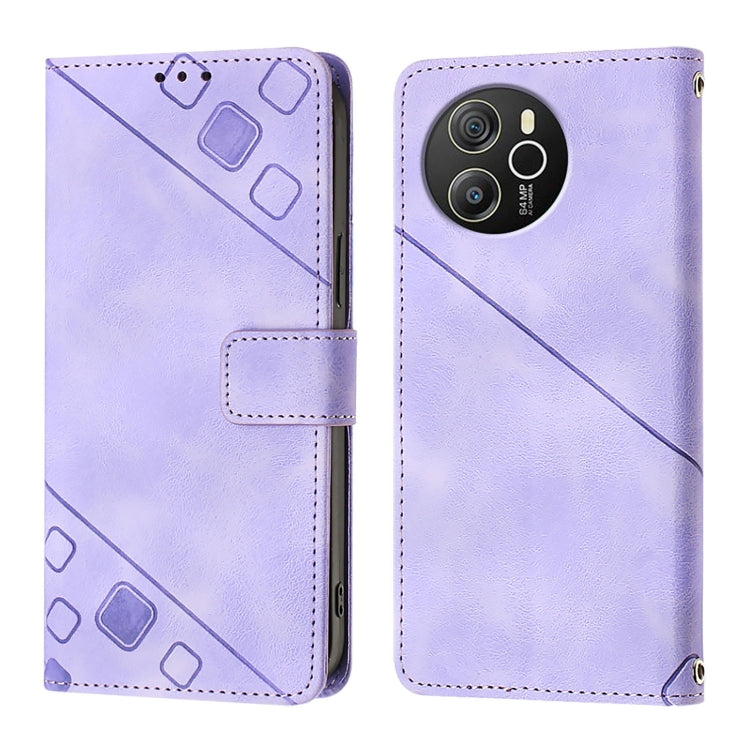 For Blackview Shark 8 Skin Feel Embossed Leather Phone Case