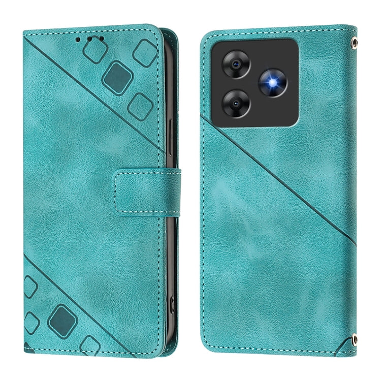 For Blackview Wave 8C Skin Feel Embossed Leather Phone Case