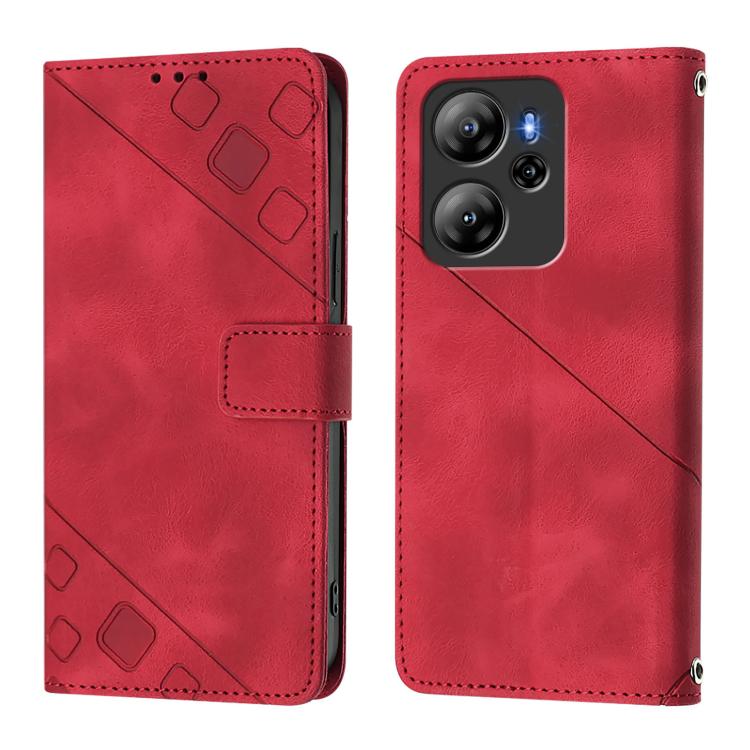 For Blackview Oscal Tiger 13 Skin Feel Embossed Leather Phone Case