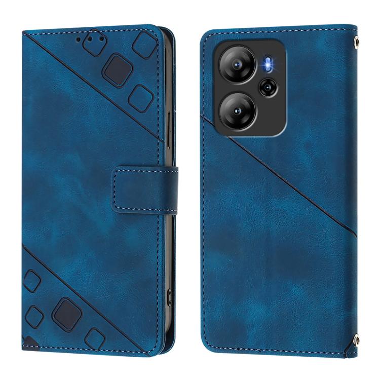 For Blackview Oscal Tiger 13 Skin Feel Embossed Leather Phone Case
