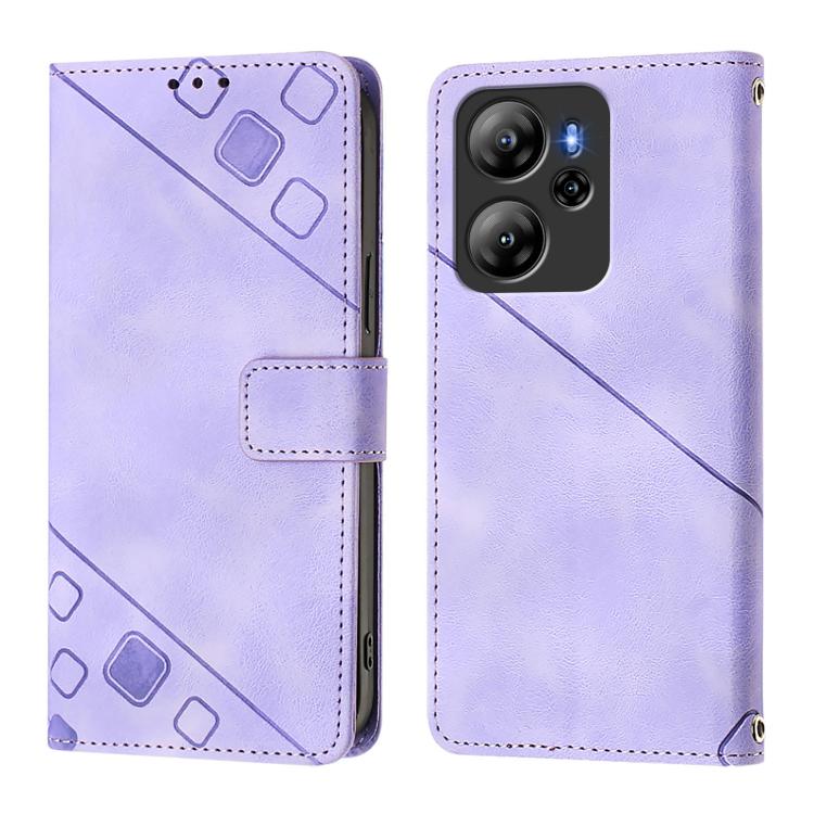 For Blackview Oscal Tiger 13 Skin Feel Embossed Leather Phone Case