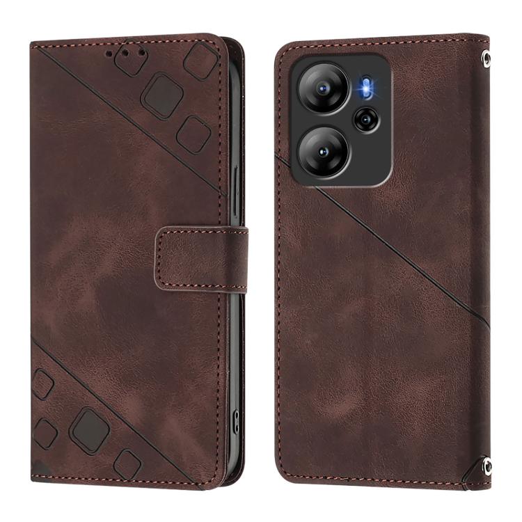 For Blackview Oscal Tiger 13 Skin Feel Embossed Leather Phone Case