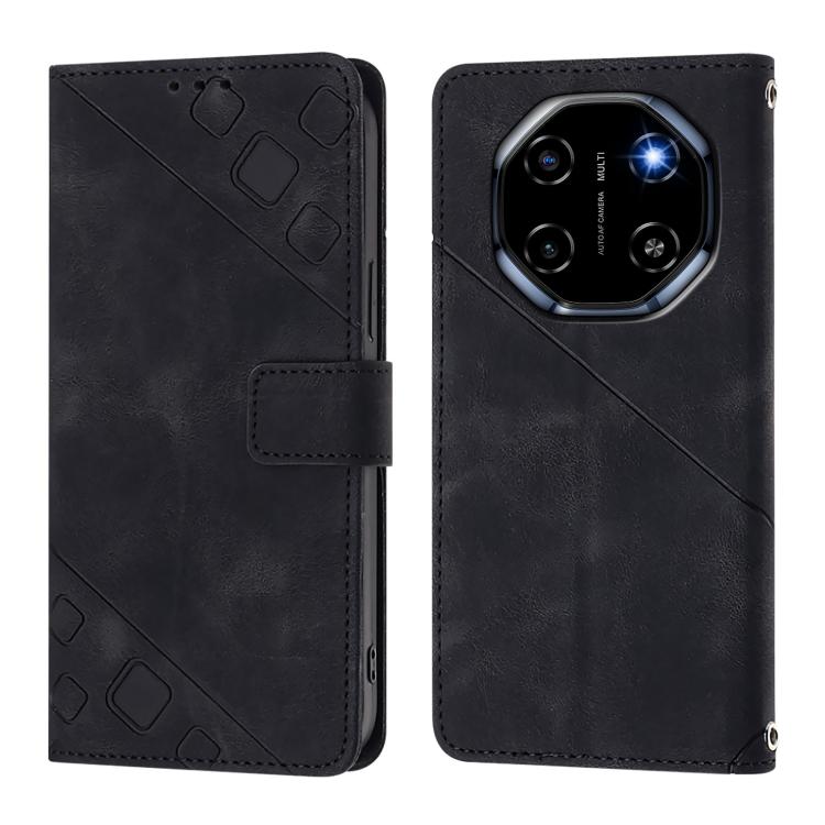 For Blackview Shark 6 Skin Feel Embossed Leather Phone Case