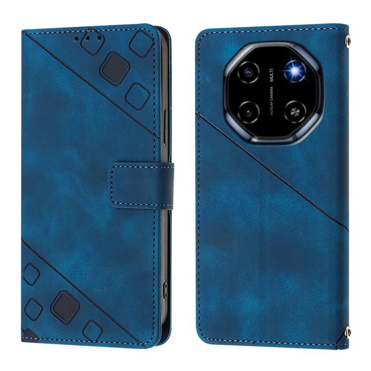 For Blackview Shark 6 Skin Feel Embossed Leather Phone Case