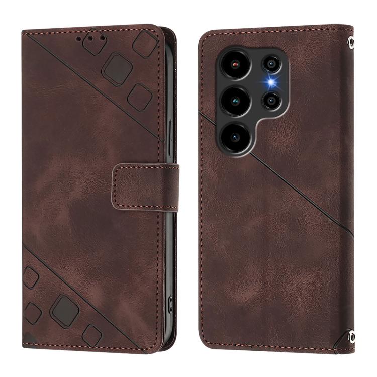 For Blackview Wave 10 Skin Feel Embossed Leather Phone Case