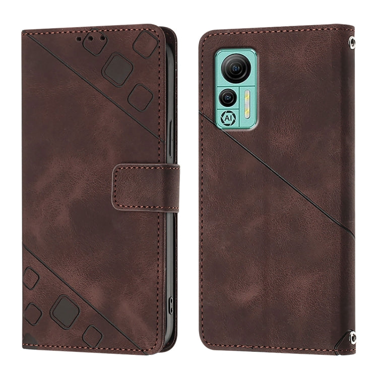 For Ulefone Note 14 Skin Feel Embossed Leather Phone Case