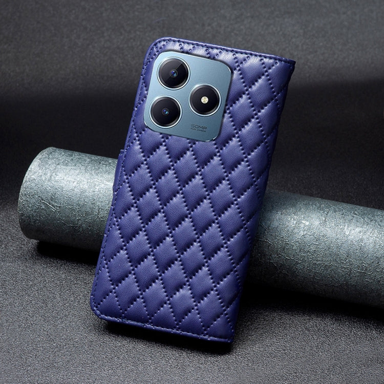 For Realme C61 / C63 Diamond Lattice Wallet Flip Leather Phone Case