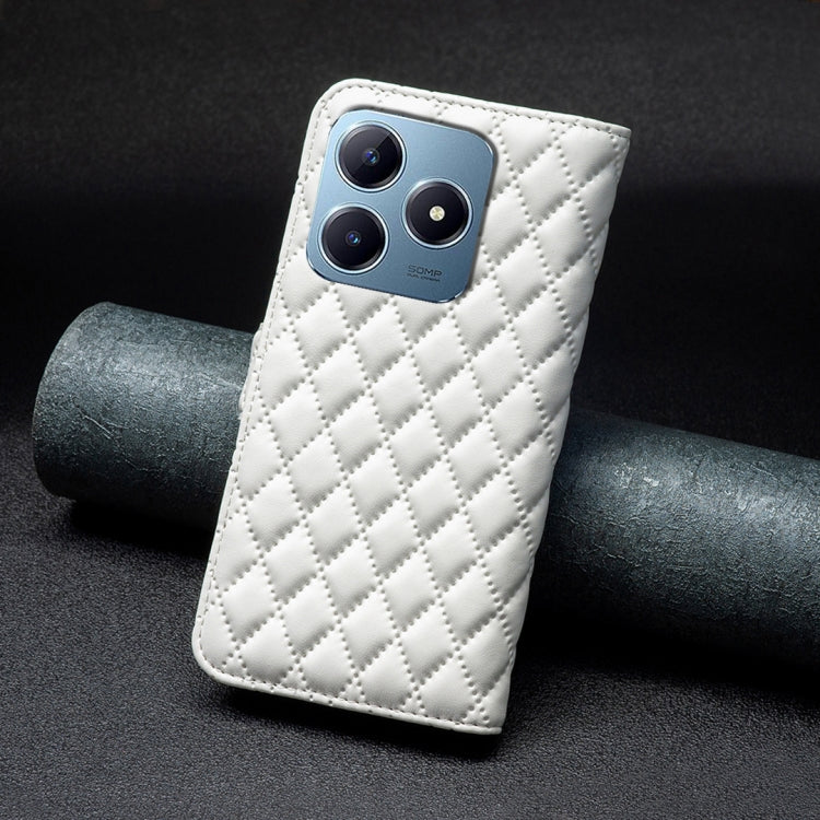 For Realme C61 / C63 Diamond Lattice Wallet Flip Leather Phone Case