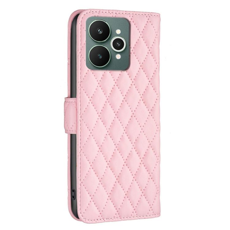 For Realme 15 5G Diamond Lattice Wallet Flip Leather Phone Case