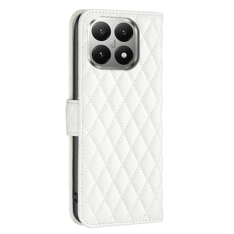 For Xiaomi 15T 5G Diamond Lattice Wallet Flip Leather Phone Case