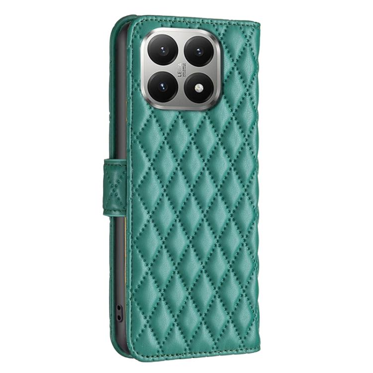 For Xiaomi 15T 5G Diamond Lattice Wallet Flip Leather Phone Case